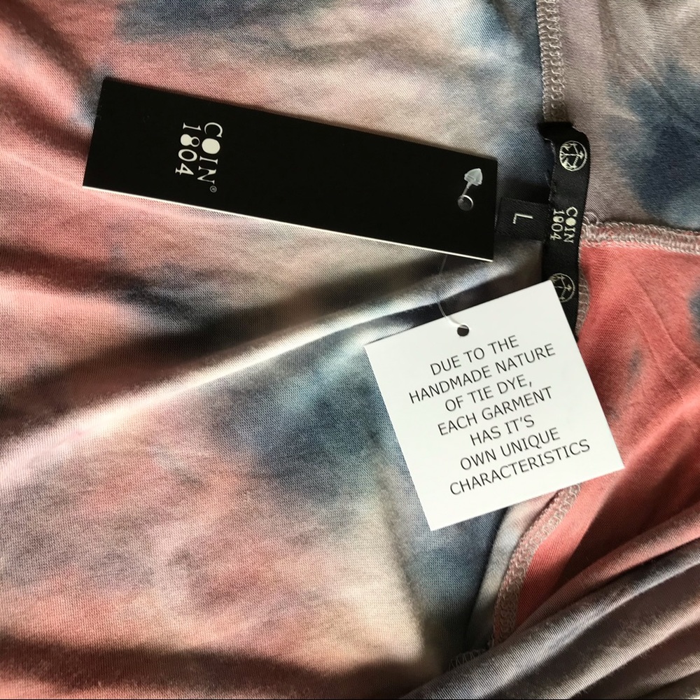 Coin 1904 Tie Dye Hooded Long Vest With Pockets - Picture 3 of 5